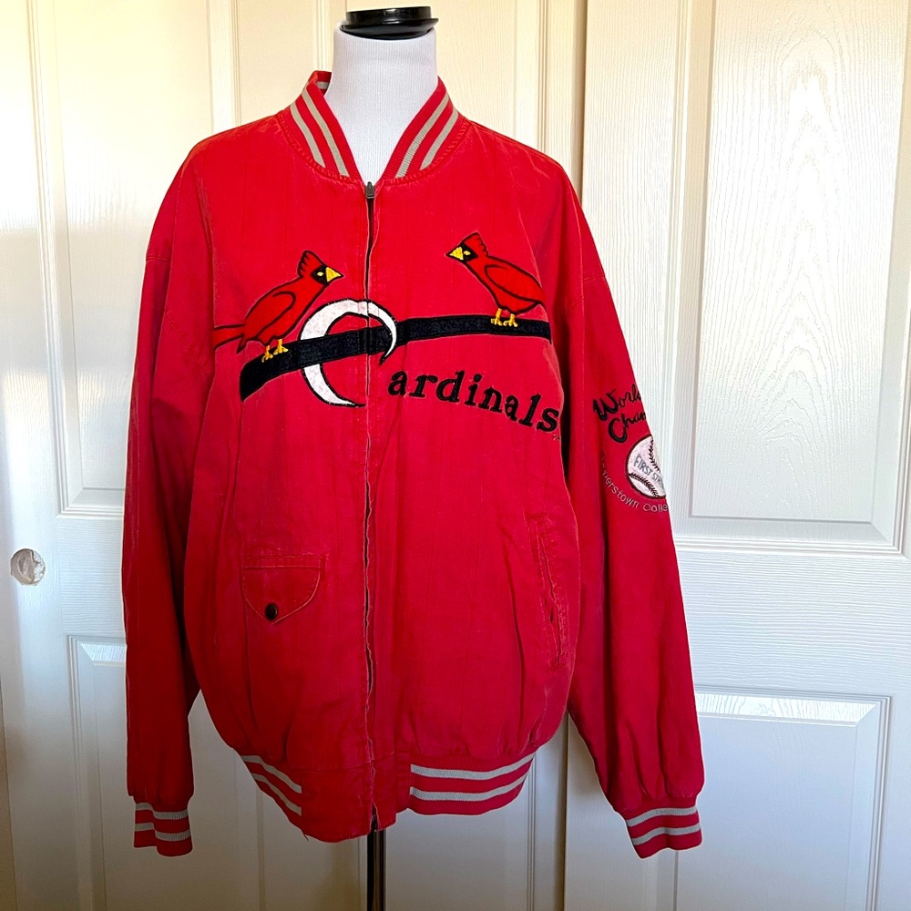 Vintage St Louis Cardinals World Series bomber jacket. Excellent condition.